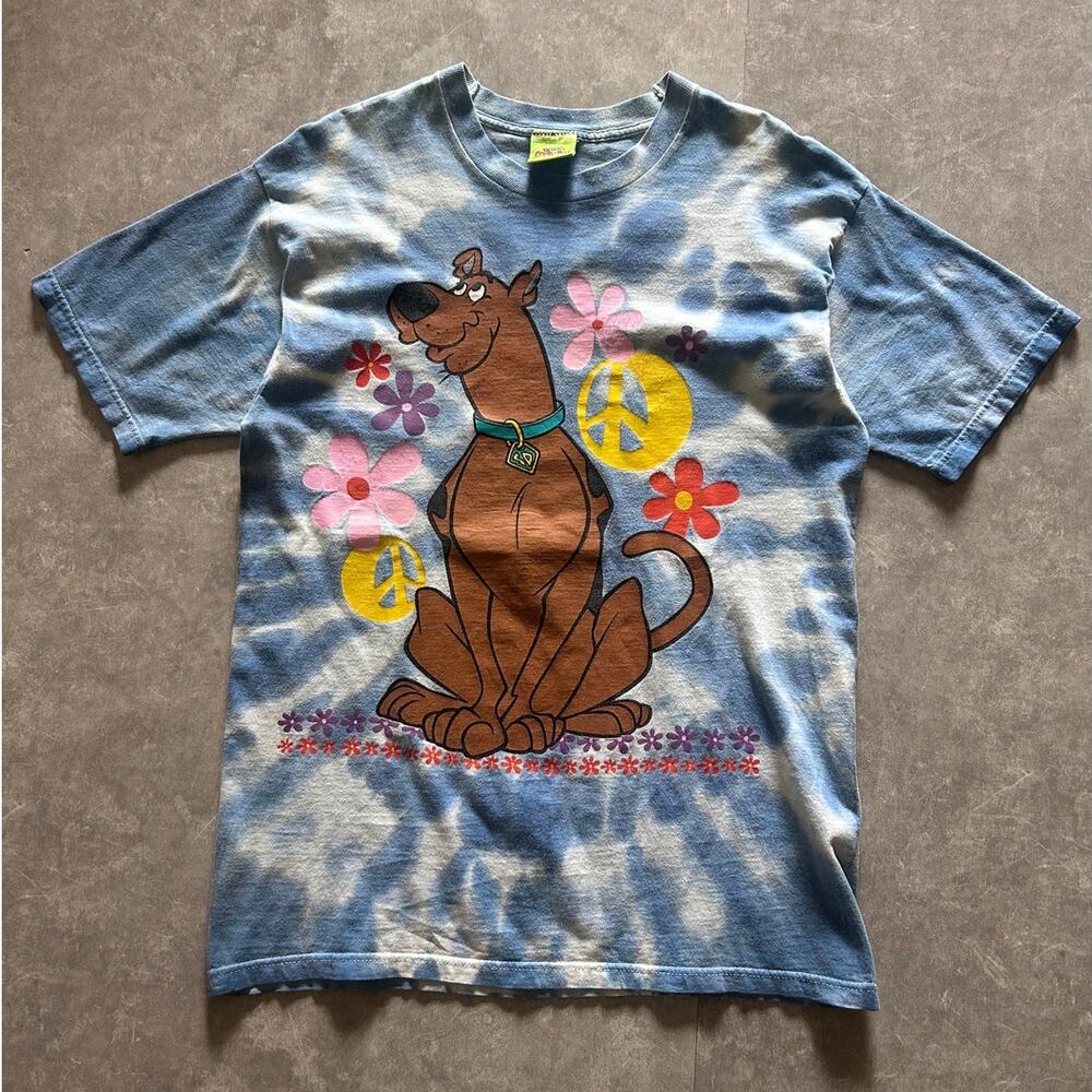 90s Vintage Scooby Doo Tie Dye T Shirt Size L